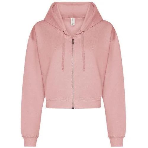 Awdis Womens/Ladies Cropped Hoodie Hoodie with Elastic Waist Stretchable Comfortable