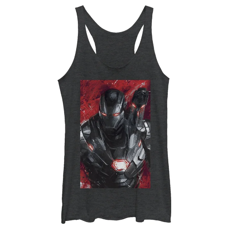 Women's Marvel Avengers Endgame War Machine Painting Racerback Tank Top cropped tank top Women's Marvel Avengers Endgame War Machine Painting Racerback Tank Top cropped tank top