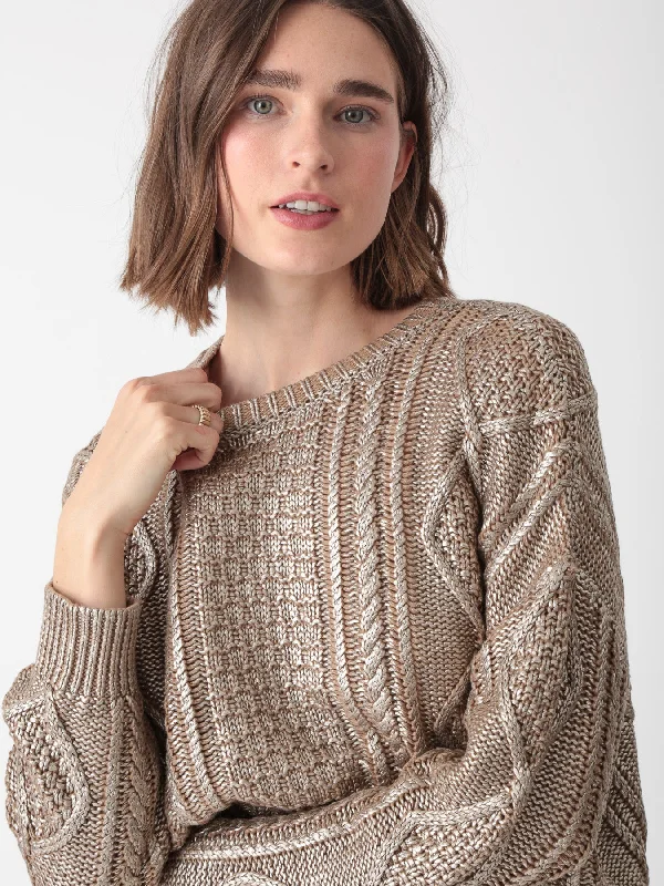 Alice Sweater Metallic Tailored Straight A-Line