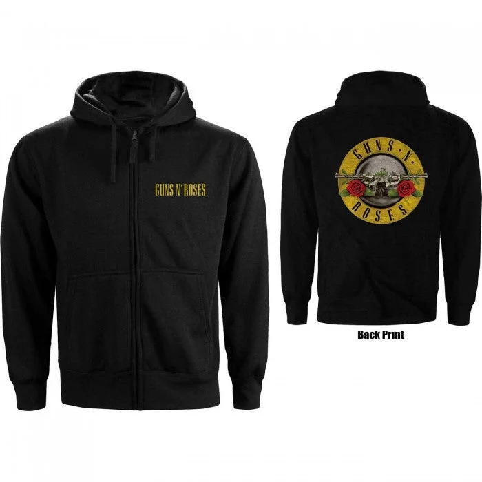 Guns N Roses Womens/Ladies Logo Full Zip Hoodie Hoodie Dress Longline Feminine
