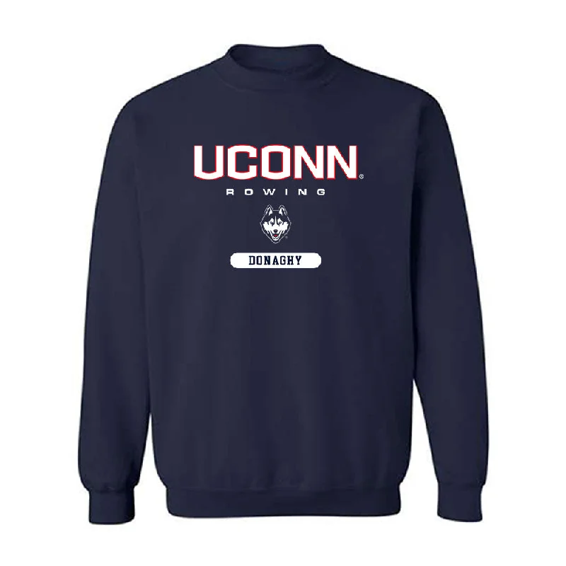 UConn - NCAA Women's Rowing : Megan Donaghy - Classic Shersey Crewneck Sweatshirt Hoodie with High-Low Hem Asymmetrical Trendy