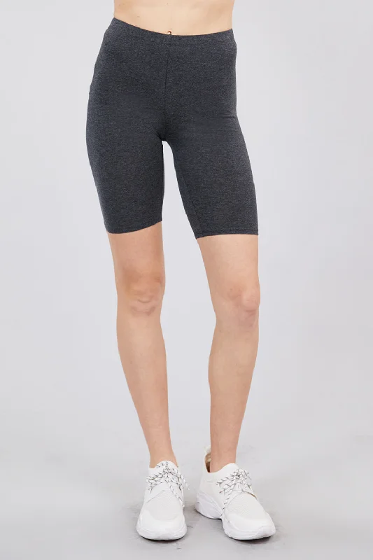 Cotton Jersey Short Leggings Scoop Neck Jersey Top