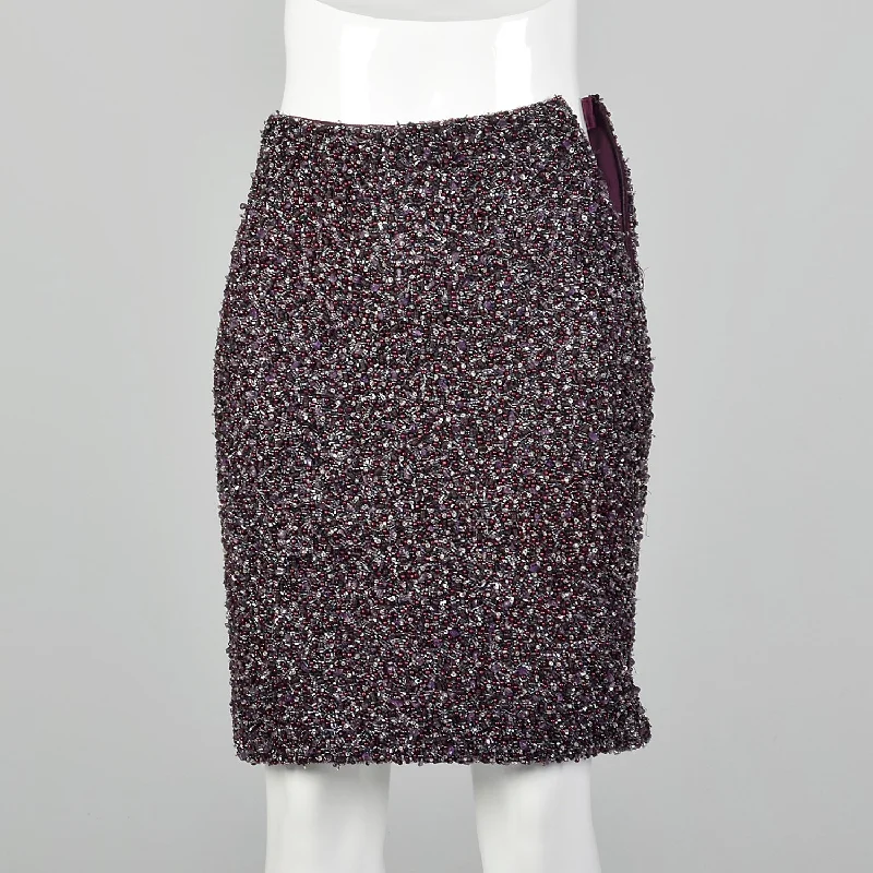 XXS Amethyst Purple Beaded Skirt lace skirt elegant