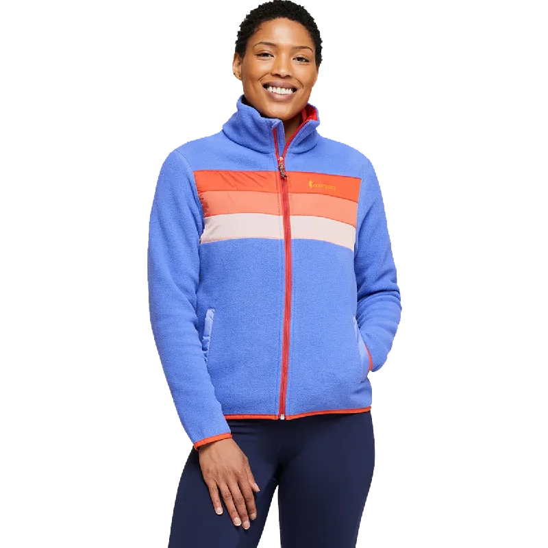 Women's Teca Fleece Full-Zip Jacket Print Jacket Jacquard Jacket Patchwork Jacket