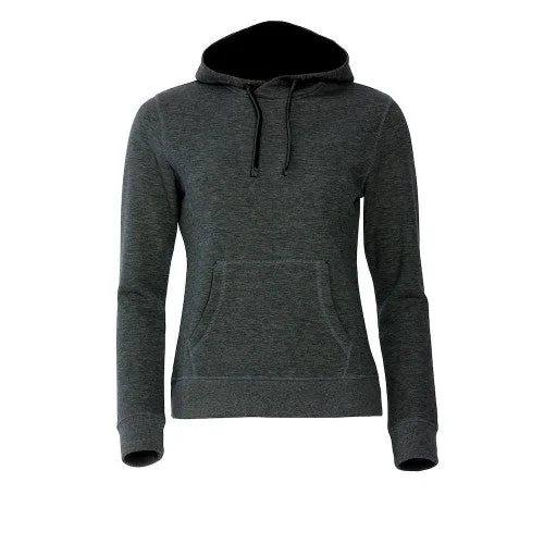 Clique Womens/Ladies Classic Melange Hoodie Hoodie with Tied Waist Feminine Flattering