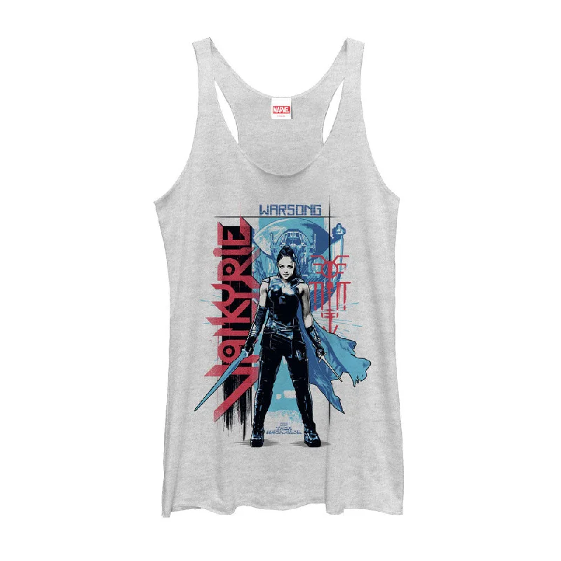 Women's Marvel Thor: Ragnarok Valkyrie Warsong Racerback Tank Top yoga tank top