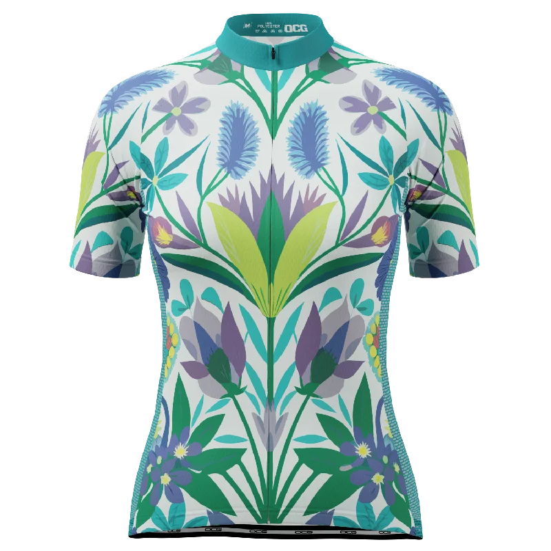 Women's Flowers From Down Under Short Sleeve Cycling Jersey Modern Jersey Tee