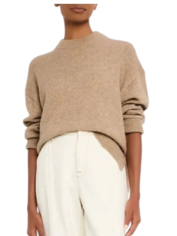 Miranda Sweater In Oatmeal Plaid Sweater Polka Dot Checkered