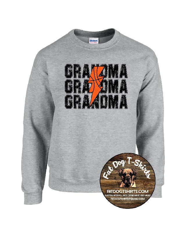 BASKETBALL GRANDMA  CREW SWEATSHIRT-NEW 2024 Hoodie with Oversized Fit Loose Comfortable