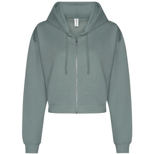 Awdis Womens/Ladies Just Hoods Cropped Fashion Hoodie Hoodie with Bell Sleeves Flared Feminine