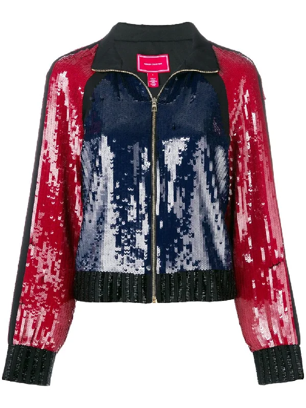 sequins track jacket Fleece Jacket Down Jacket Parka