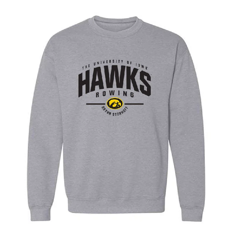 Iowa - NCAA Women's Rowing : Brynn Storhoff - Classic Fashion Crewneck Sweatshirt Hoodie with Ribbed Cuffs Snug Fit Comfort