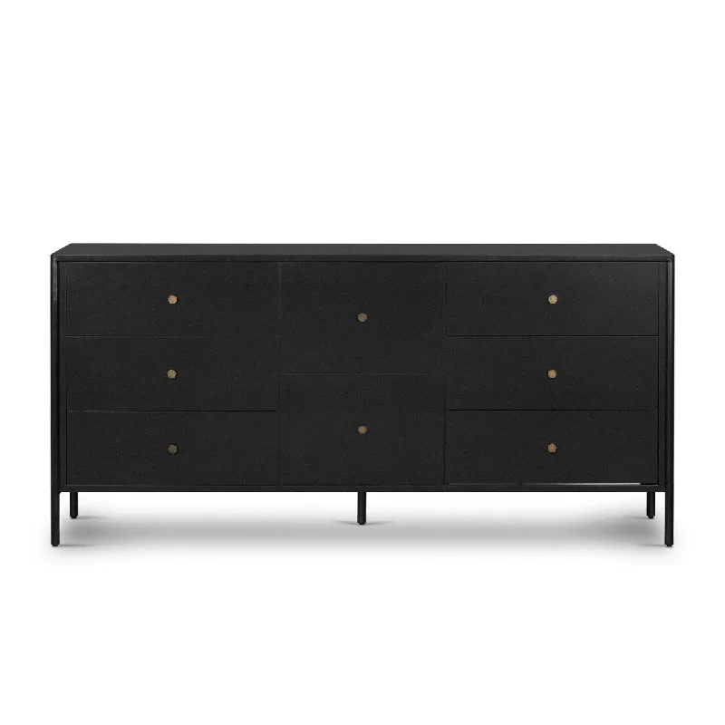 Lysandra 8 Drawer Dresser - Black Turtleneck Warm Winter