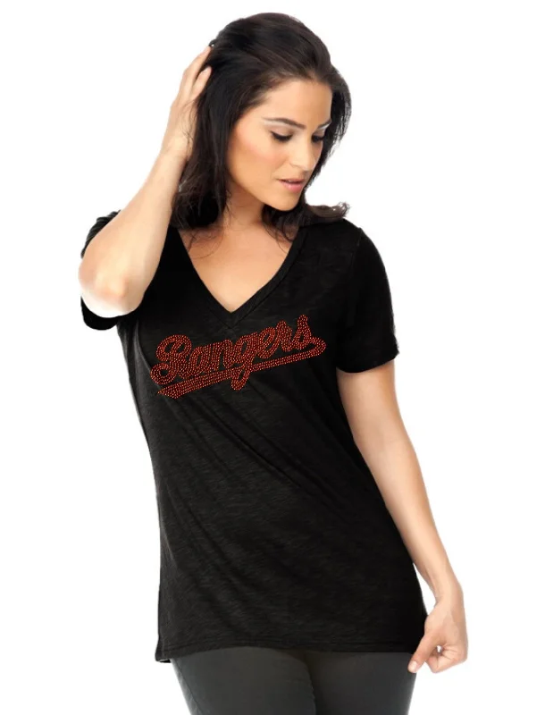 Women's Slub Jersey V Neck-bbf Premium Jersey Tee