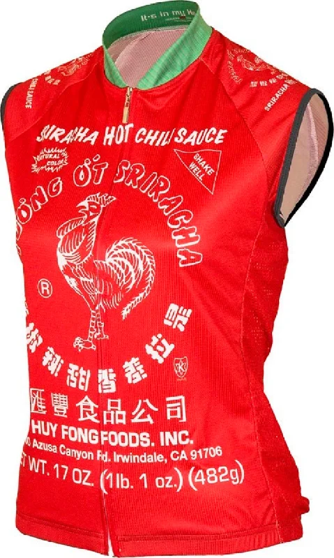 Sriracha Women's Sleeveless Cycling Jersey (XS, S, M, L, XL, 2XL) Modern Jersey Tee