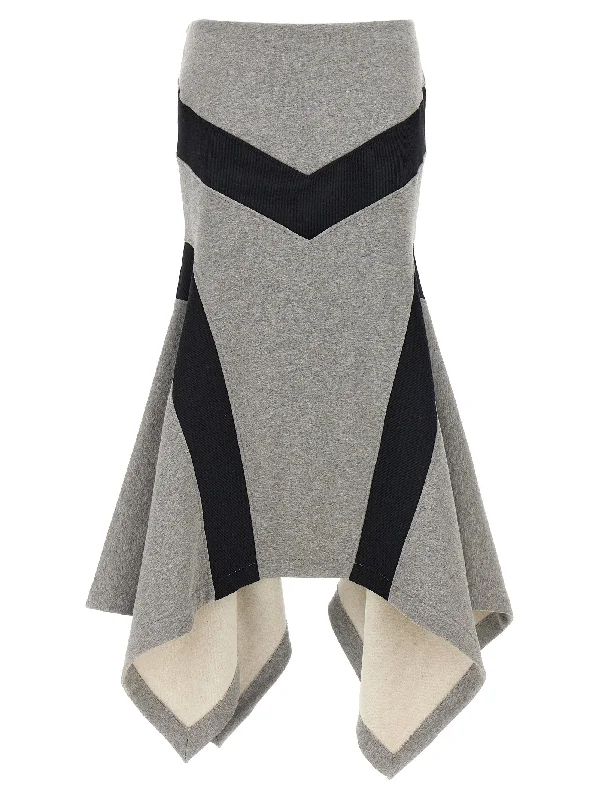 Asymmetrical Long Skirt leather skirt bold