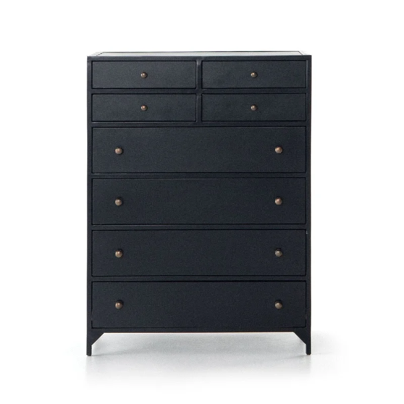 Wellington 8 Drawer Tall Dresser - Black Halter Neckline Beach