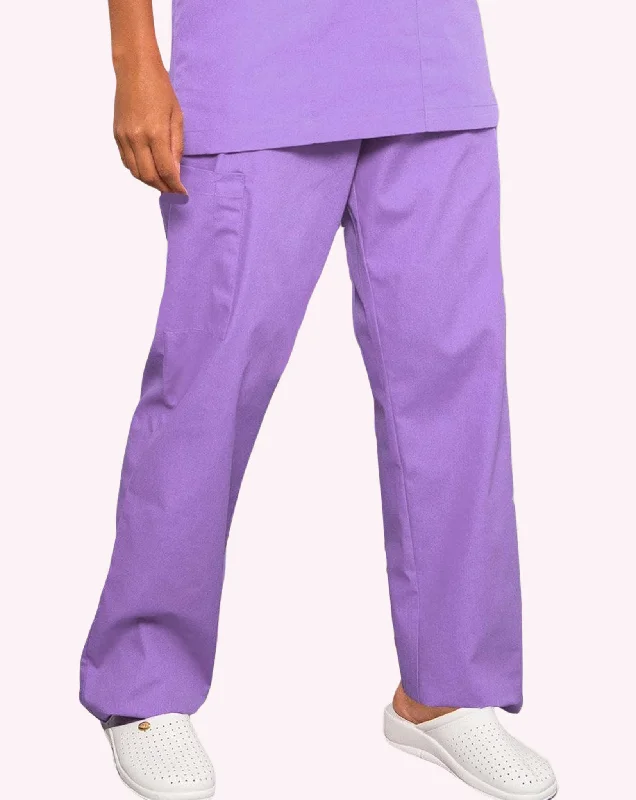 Mawson Lavender Classic Unisex Scrub Trousers (in Polycotton) Trousers Tapered Slim Fit Mawson Lavender Classic Unisex Scrub Trousers (in Polycotton) Trousers Tapered Slim Fit