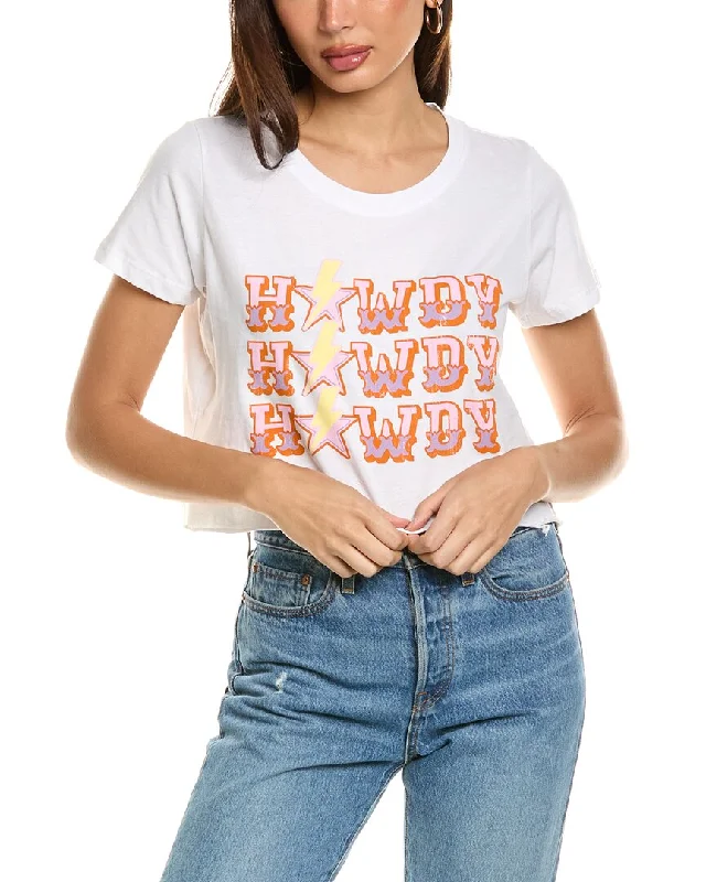 Prince Peter Howdy Repeat Crop Top Graphic Embroidered Appliqued