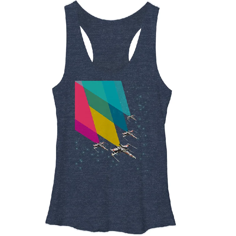 Women's Star Wars X-Wing Colors Racerback Tank Top yoga tank top