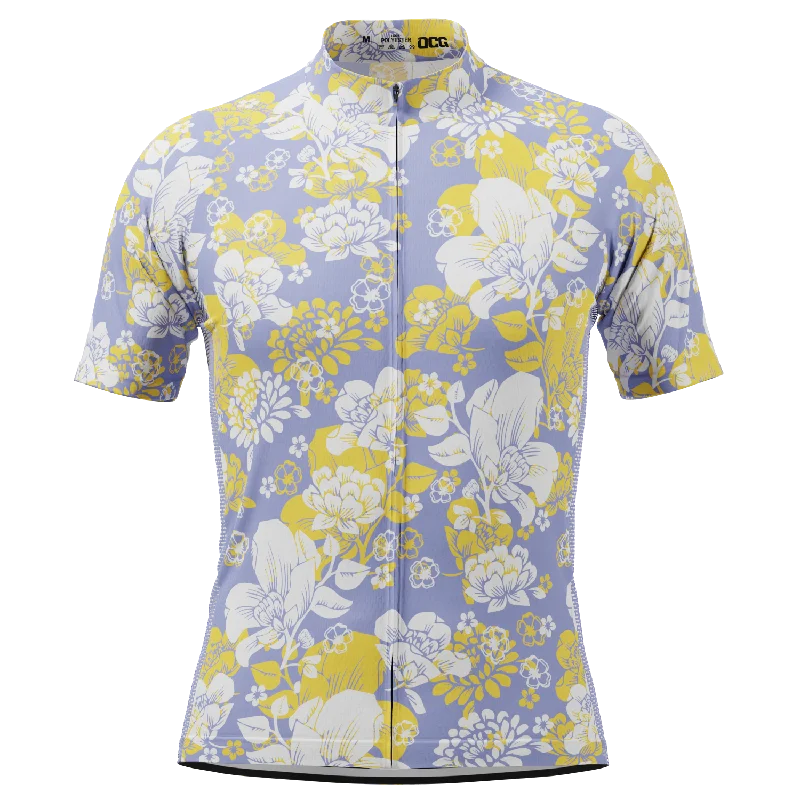 Men's Hawaii Florals Short Sleeve Cycling Jersey Spring Jersey Blouse