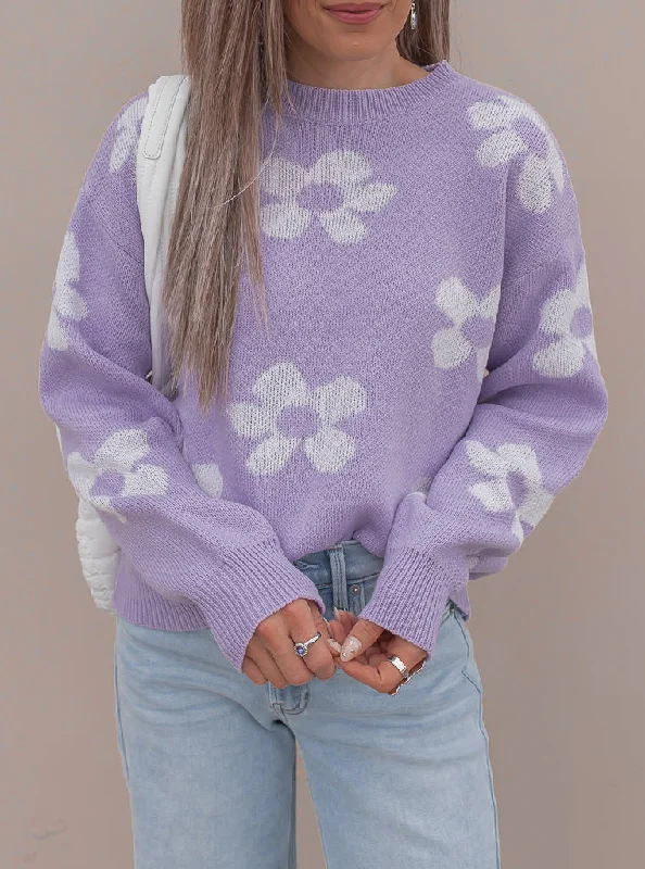 Georgia Daisy Spring Sweater | S-XL Transparent Opaque Sheer