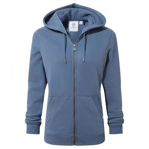 TOG24 Womens/Ladies Mia Full Zip Hoodie Hoodie with Puffed Sleeves Voluminous Trendy