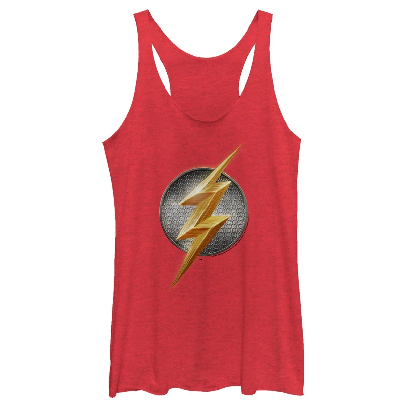 Women's Zack Snyder Justice League The Flash Logo Racerback Tank Top adorable tank top