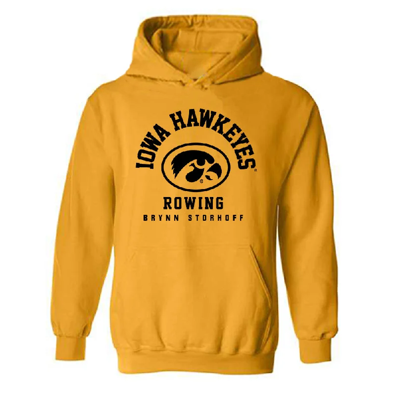 Iowa - NCAA Women's Rowing : Brynn Storhoff - Classic Fashion Shersey Hooded Sweatshirt Hoodie with Drawcord Adjustable Secure