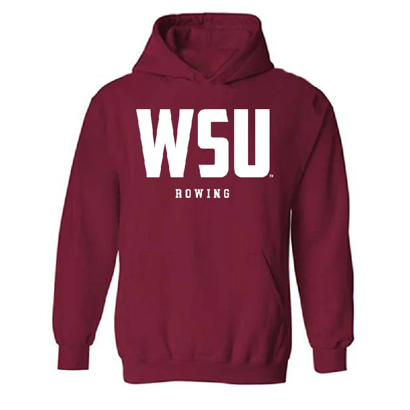 WSU - NCAA Women's Rowing : Sara Torres - Classic Shersey Hooded Sweatshirt Hoodie with Turtle Neck Cozy Winter