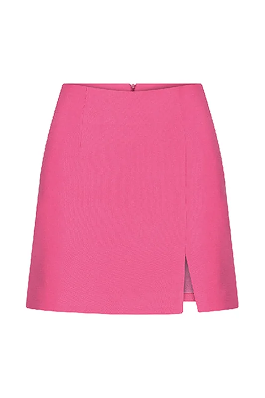 VANCE BUBBLEGUM PINK MINI SKIRT patchwork skirt art