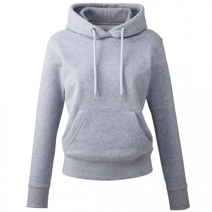 Anthem Womens/Ladies Organic Hoodie Hoodie with Hem Detail Decorative Unique