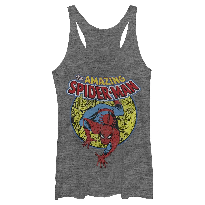 Women's Marvel Amazing Spider-Man Responsibility Racerback Tank Top one shoulder tank