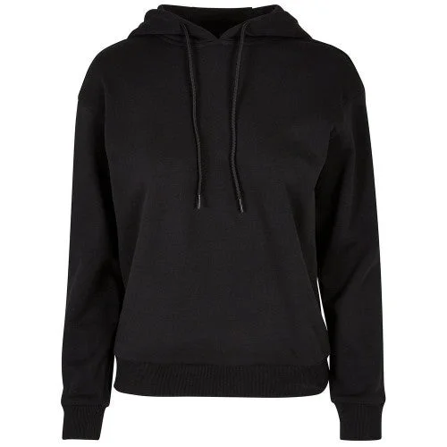 Build Your Brand Womens/Ladies Oversized Everyday Hoodie Hoodie with Ribbed Hem Stretchable Secure