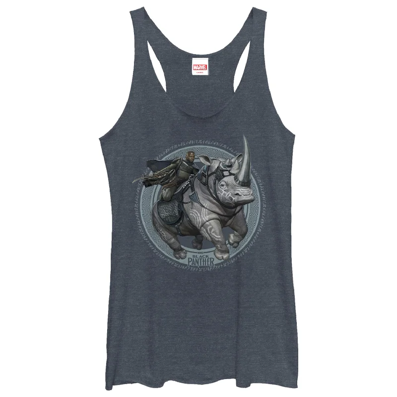 Women's Marvel Black Panther 2018 W'Kabi Emblem Racerback Tank Top lavender tank top Women's Marvel Black Panther 2018 W'Kabi Emblem Racerback Tank Top lavender tank top