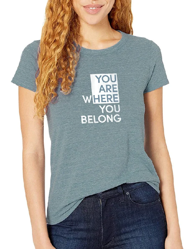 Women's You Are Here Eco Jersey Tee Eco-Friendly Jersey Tee