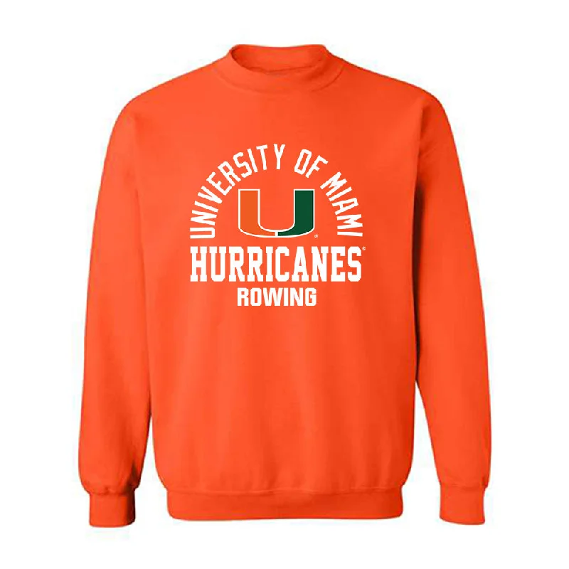 Miami - NCAA Women's Rowing : Abby Evans - Classic Shersey Crewneck Sweatshirt Hoodie with Patch Decorative Personalized