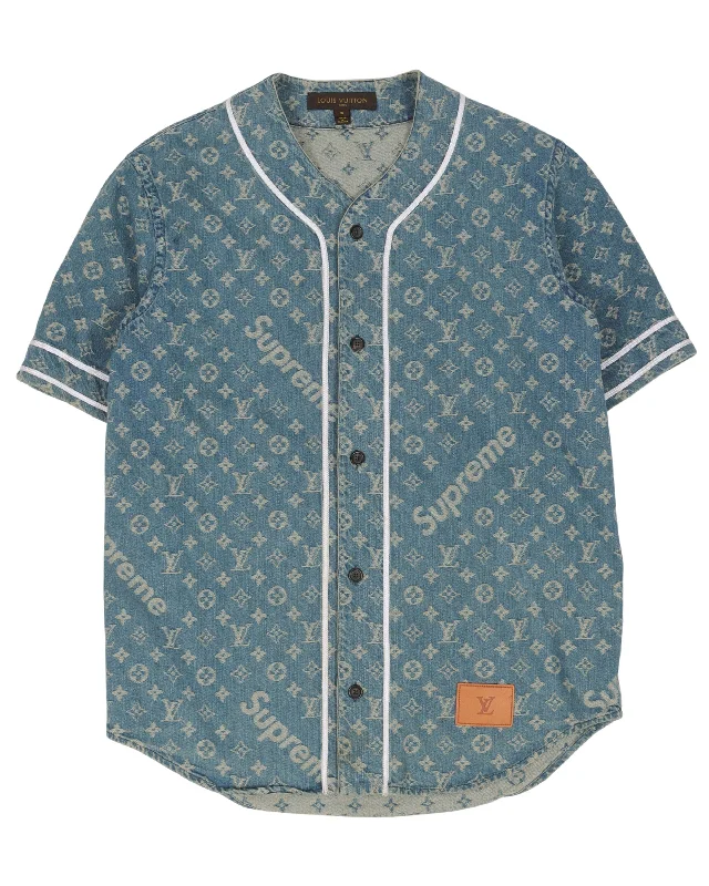 Supreme Denim Baseball Jersey Festive Jersey Tee