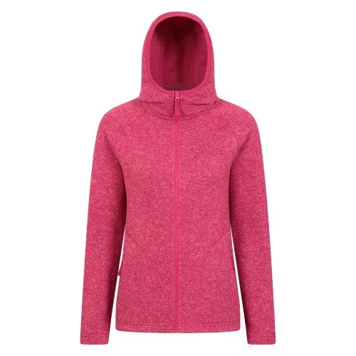 Mountain Warehouse Womens/Ladies Nevis Full Zip Hoodie Hoodie with Button Placket Classic Preppy