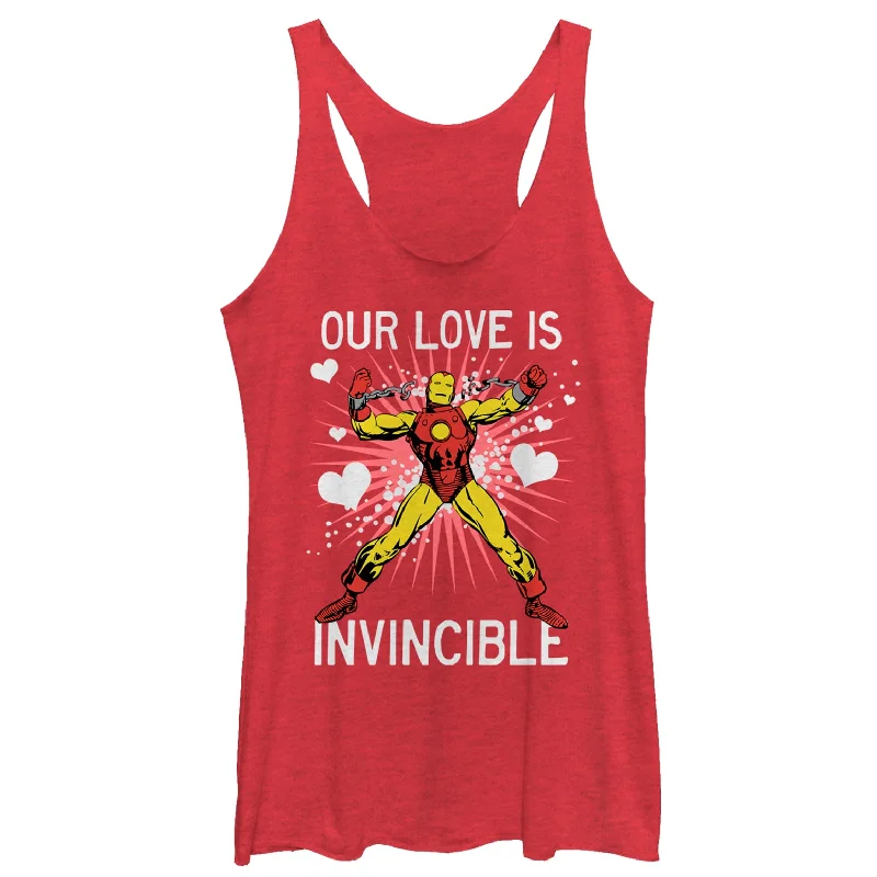 Women's Marvel Valentine Iron Man Invincible Love Racerback Tank Top seamless tank top Women's Marvel Valentine Iron Man Invincible Love Racerback Tank Top seamless tank top