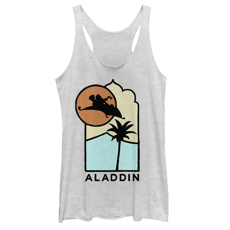 Women's Aladdin Block Carpet Ride Racerback Tank Top cotton tank top