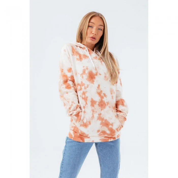 Hype Womens/Ladies Tie Dye Hoodie Hoodie with Pocket Utility Practical