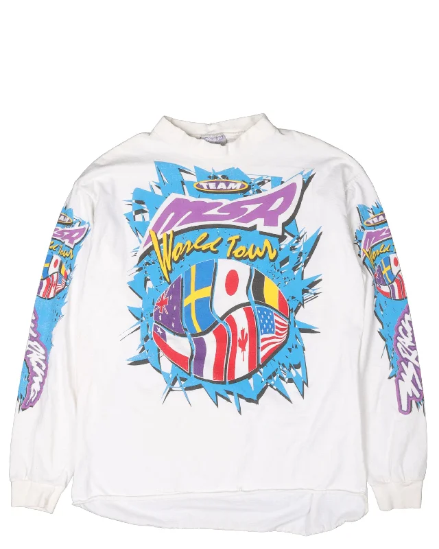 Team MSR World Tour Racing Jersey Turtle Neck Jersey Shirt