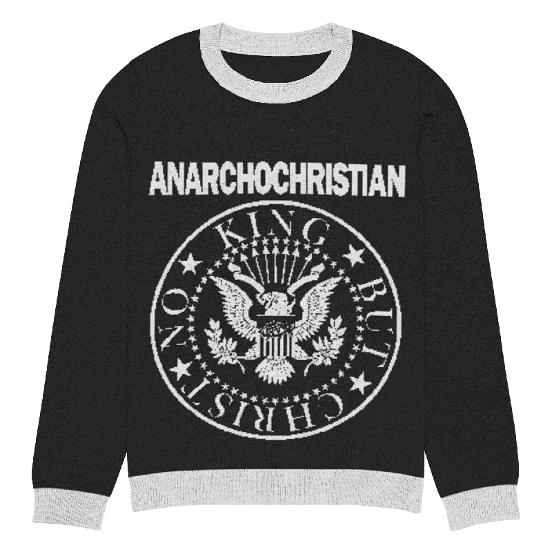 Anarchochristian Seal Knitted sweater Velvet Chenille Corduroy