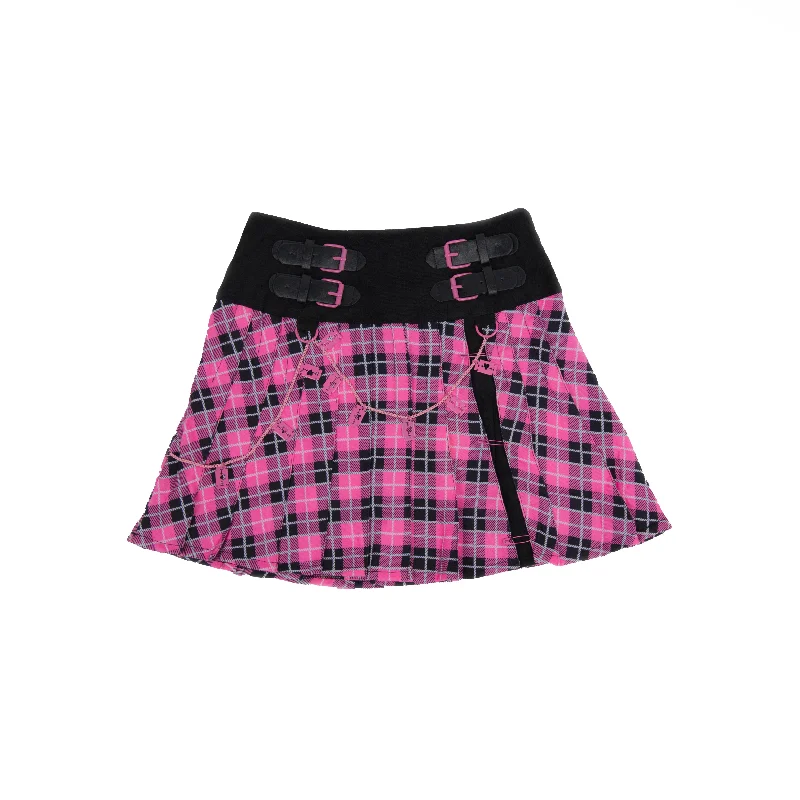 Yami Tartan Skirt spandex blend skirt