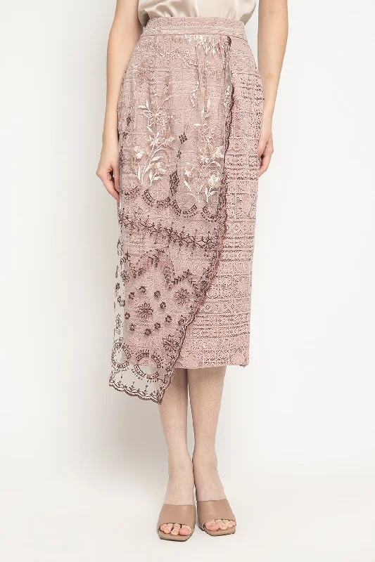 Sora Skirt in Rose Maroon lace skirt elegant