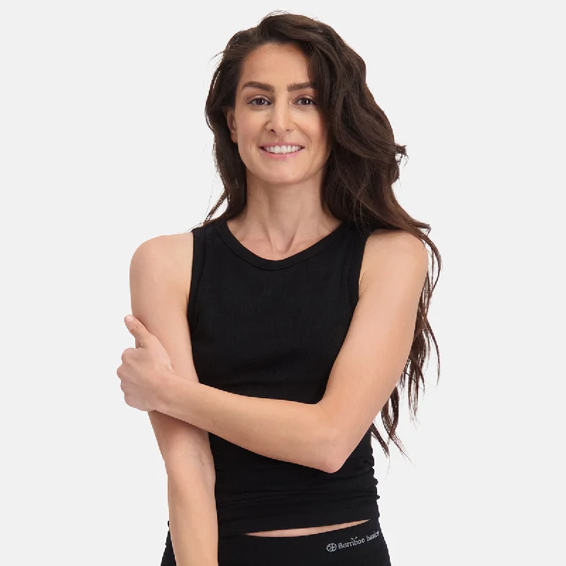Seamless Rib Tank Tops River (2-pack) - Zwart adorable tank top