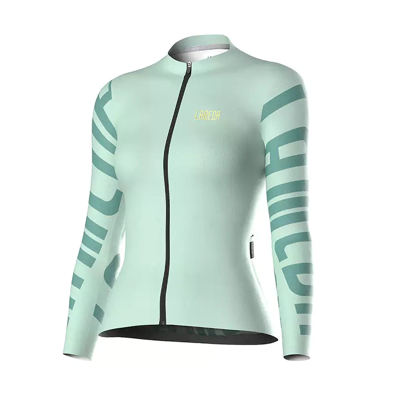Splendid Long Sleeve Cycling Jersey Women Stylish Classic Jersey Tee