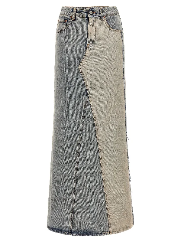 Denim Long Skirt corduroy skirt comfortable