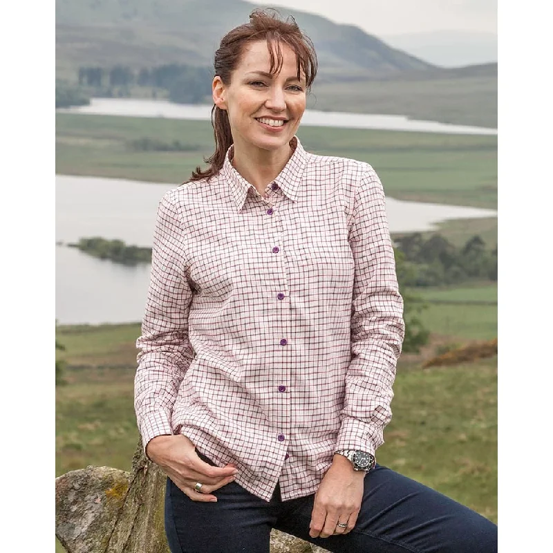 Hoggs Of Fife Ladies Alba Jersey Lined Shirt Classic Jersey Tee